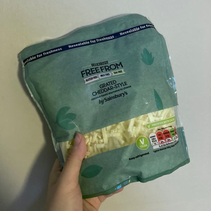 Sainsbury's Deliciously Free From Grated CheddarStyle Review abillion