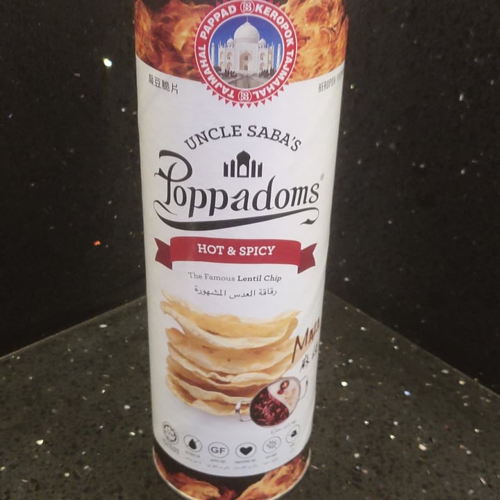 photo of Uncle Saba's Poppadoms Hot & Spicy Mala shared by @amazinganne on  19 Sep 2020 - review
