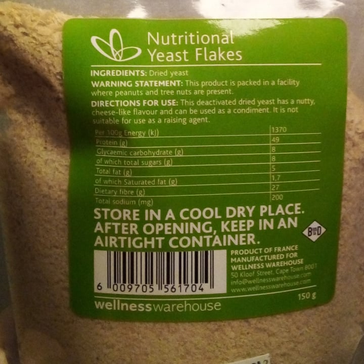 photo of Wellness Warehouse Nutritional yeast flakes shared by @sh0na on  22 Mar 2022 - review