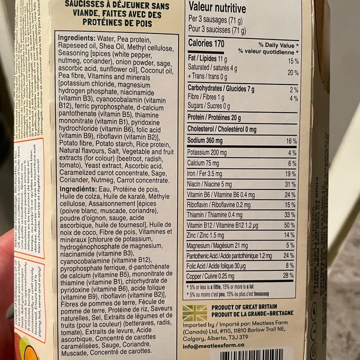 review photo of Meatless Farm Breakfast Sausages shared by @lisadtb on 14 Sep 2021 - review