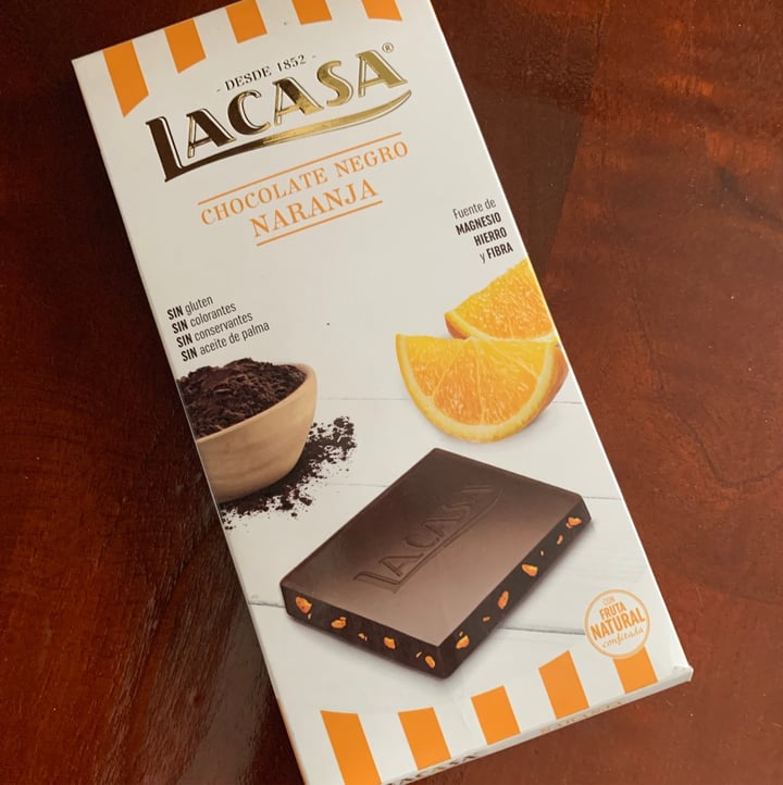 photo of Lacasa Chocolate negro naranja shared by @andreaxolotl on  08 Aug 2021 - review