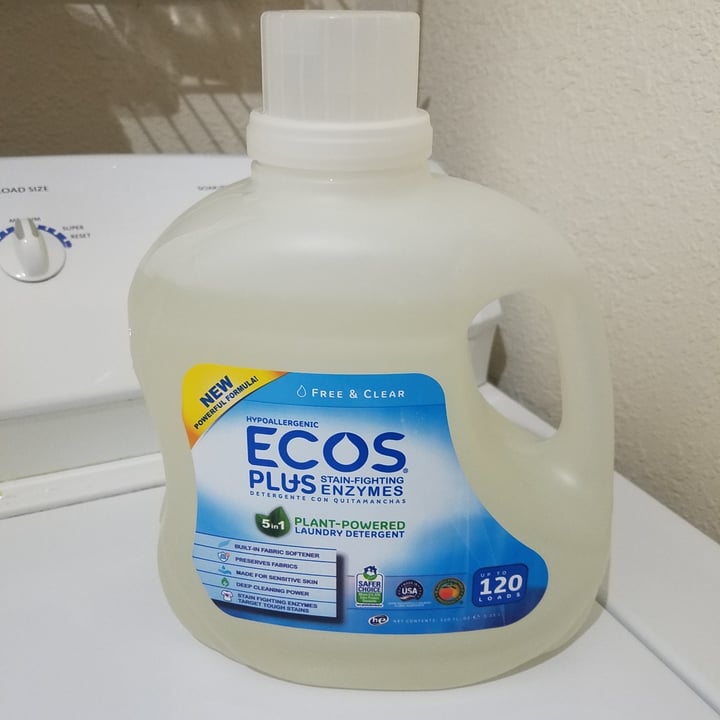 photo of Ecos Free And Clear Hypoallergenic Laundry Detergent shared by @veganwildflower on  22 Aug 2020 - review