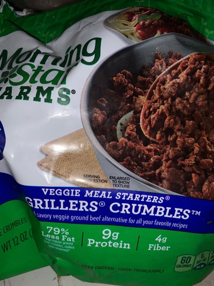 photo of MorningStar Farms Grillers Crumbles shared by @bpina24 on  05 Apr 2020 - review