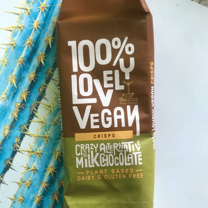 photo of 100% Lovey Vegan Crisps milk chocolate shared by @aaaagaaataaaa on  30 Oct 2022 - review