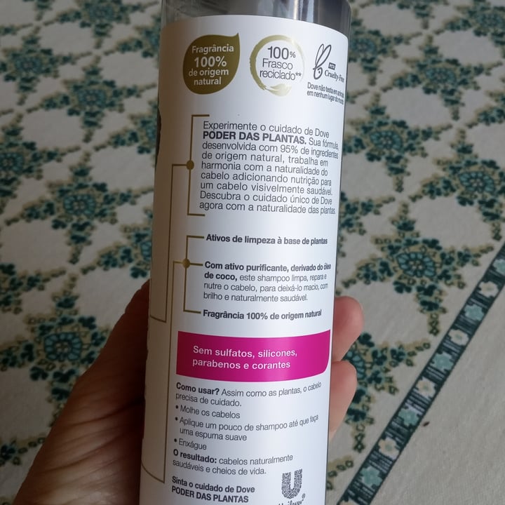 review photo of Dove Shampoo Poder das Plantas - Nutrição + Gerânio shared by @monalisaandrade on 22 Aug 2022 - review