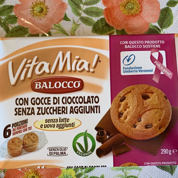 photo of Balocco vita mia con gocce di cioccolato senza zuccheri aggiunti shared by @aleglass on  31 Oct 2021 - review