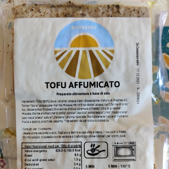 photo of bioenergy Tofu affumicato shared by @valerien on  07 Dec 2021 - review