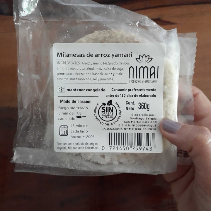 review photo of Nimai Milanesas De Arroz Yamani shared by @melisanardi on 27 Dec 2021 - review