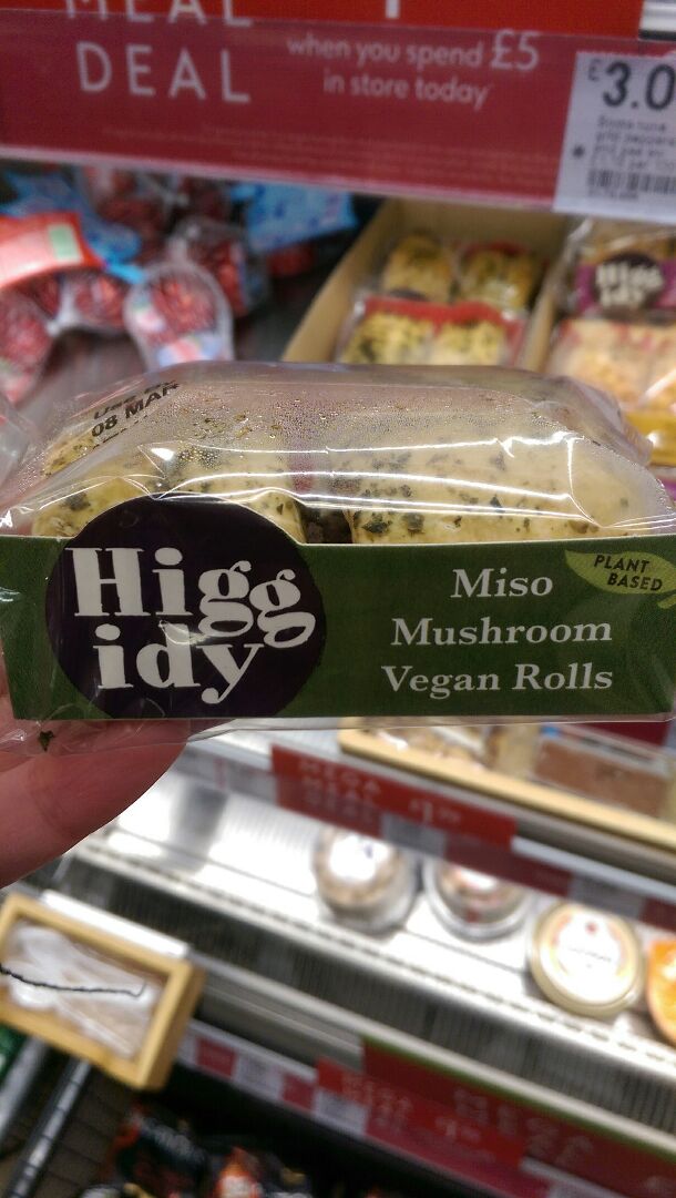 photo of Higgidy Miso Mushroom Vegan Rolls shared by @cpup on  06 Mar 2020 - review