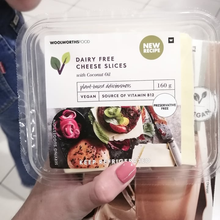 photo of Woolworths Food Dairy Free Cheese Slices shared by @swanepoelc on  28 Mar 2021 - review