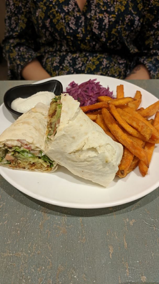 photo of Urban Bites Spicy Falafel Wrap shared by @veganlion on  27 Feb 2020 - review