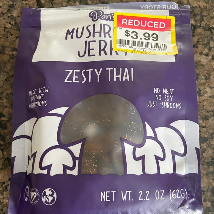 photo of Pan's Mushroom Jerky Zesty Thai shared by @karenasp on  12 Mar 2022 - review