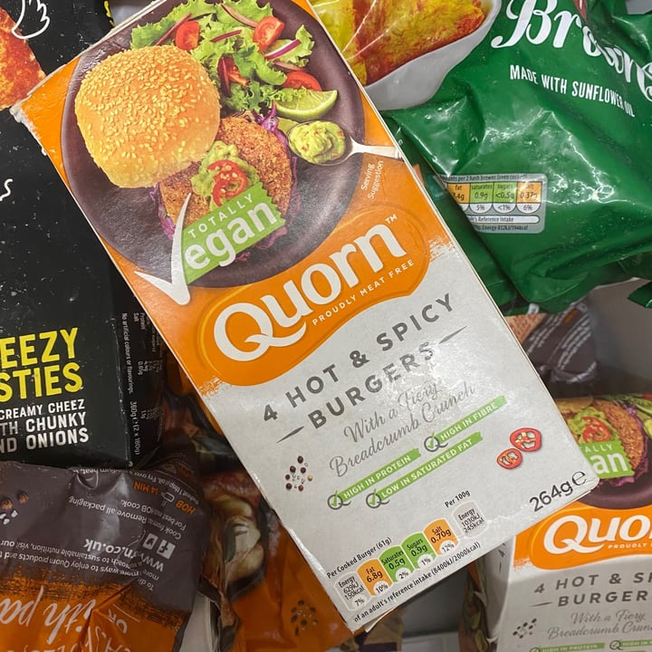 photo of Quorn Vegan Hot & Spicy Burgers shared by @yumfluff on  03 Oct 2020 - review