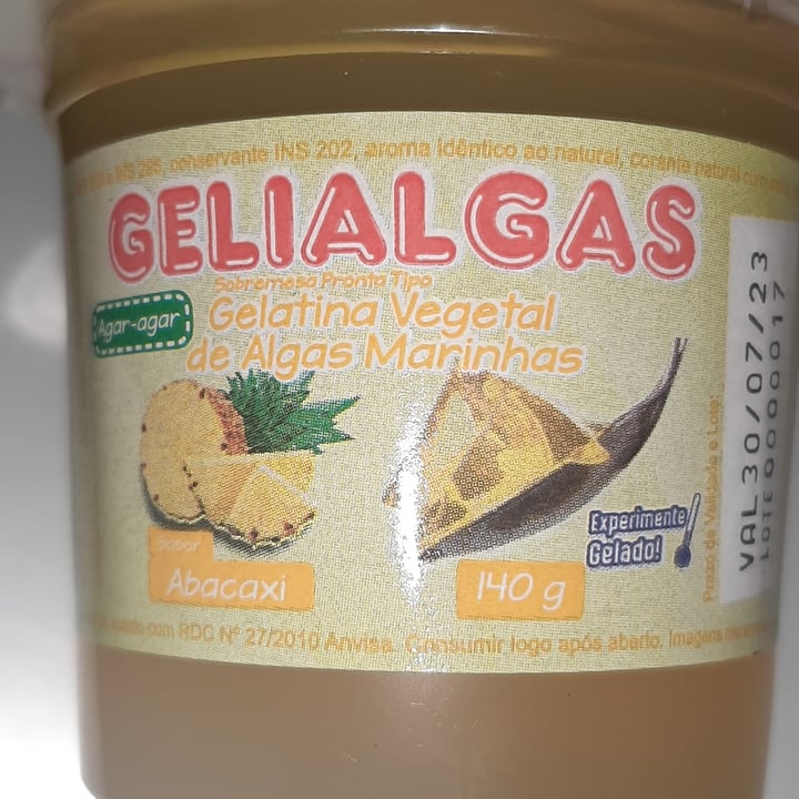 photo of Gelialgas Gelatina Sabor Abacaxi shared by @elianacn on  06 Nov 2022 - review