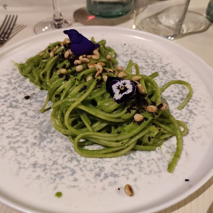 photo of La cantina del Giannone Linguine Al Pesto Di Rucola shared by @francescobussola on  07 Apr 2022 - review