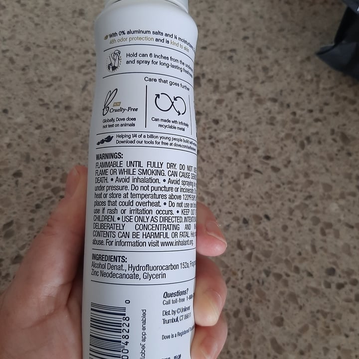 photo of Dove antitranspirante aerosol shared by @ednariehl on  14 Nov 2022 - review