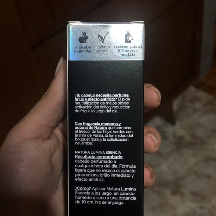 review photo of Natura Esencia para perfumar el cabello Lumina shared by @vcaro on 25 Aug 2021 - review