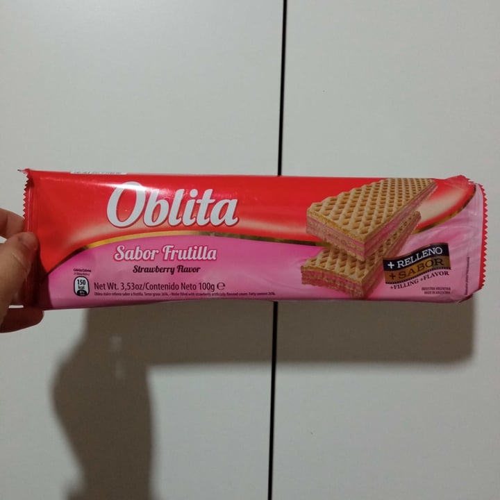 photo of Oblita Obleas sabor frutilla shared by @nazamartinez on  26 Aug 2021 - review