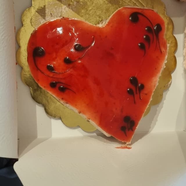菜肴“Cheesecake alla fragola”的照片