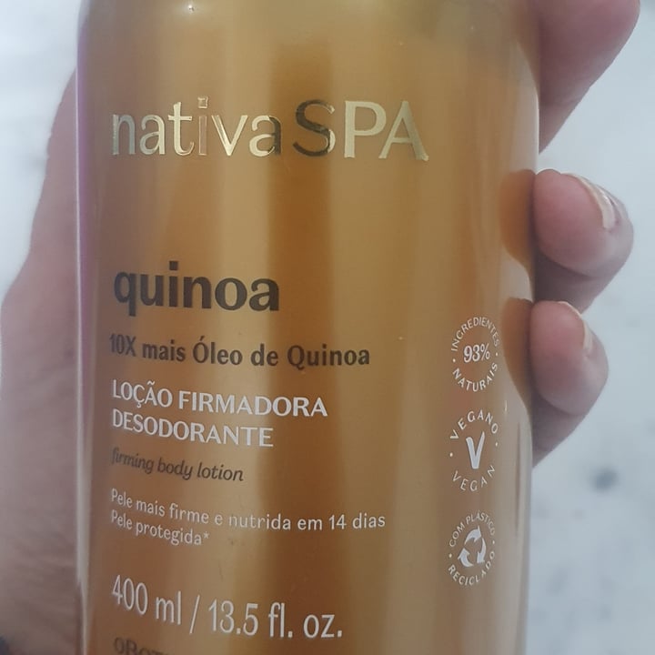 photo of O Boticário Nativa SPA Quinoa - Loção firmadora desodorante shared by @ludamorim on  16 Apr 2022 - review