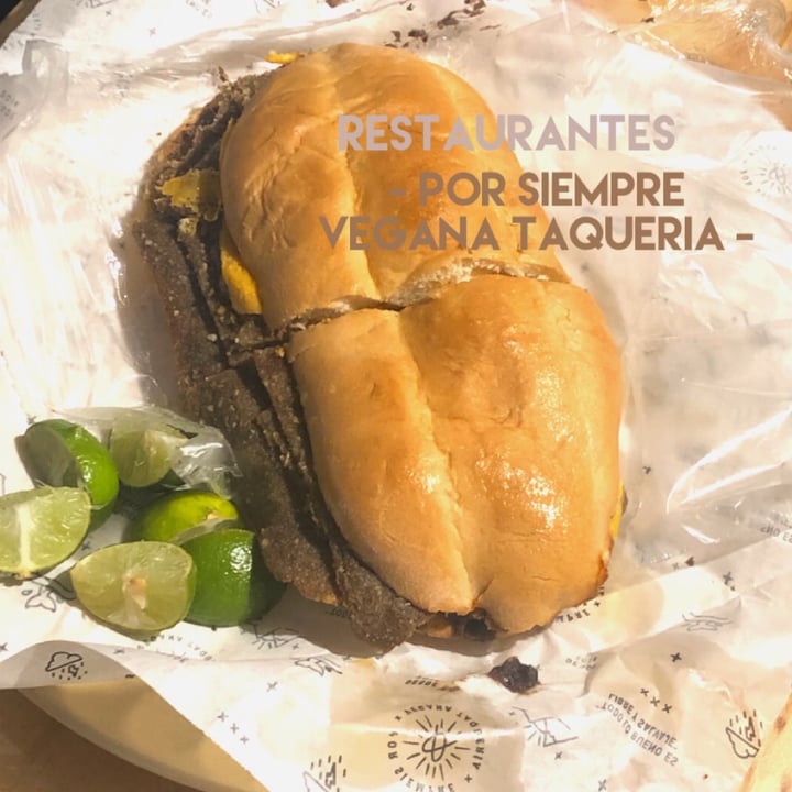 photo of Por Siempre Vegana Taquería Torta de milanesa shared by @sunshinenz on  29 Apr 2021 - review