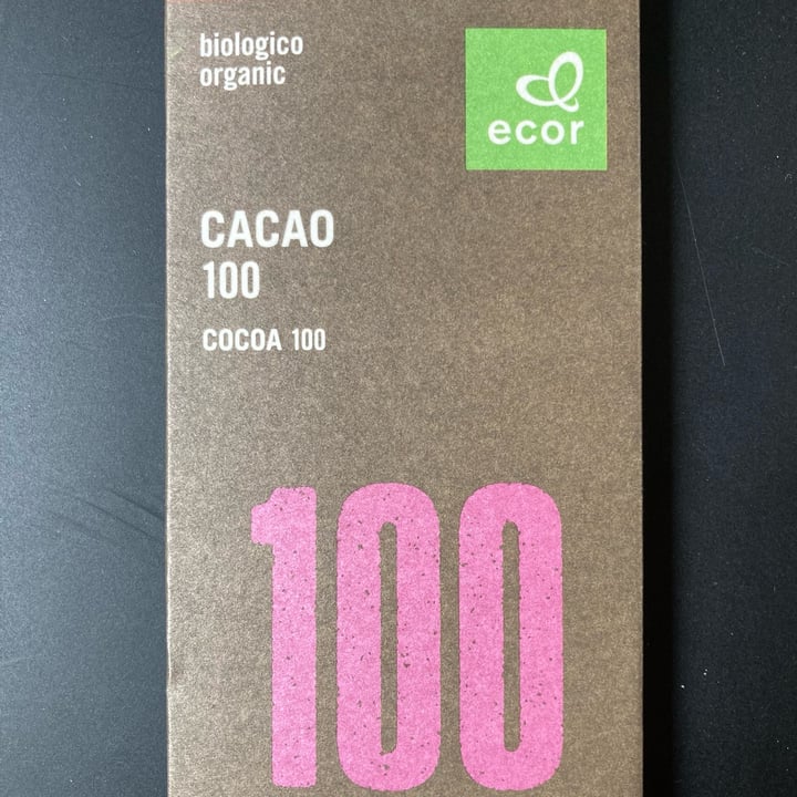 photo of Ecor Cacao 100 Cocoa shared by @theveganaffair on  10 Jan 2022 - review