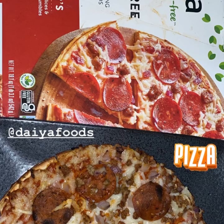 photo of Daiya Gluten Free Pizza Meatless Meat Lover’s shared by @shawjuju on  21 Sep 2022 - review