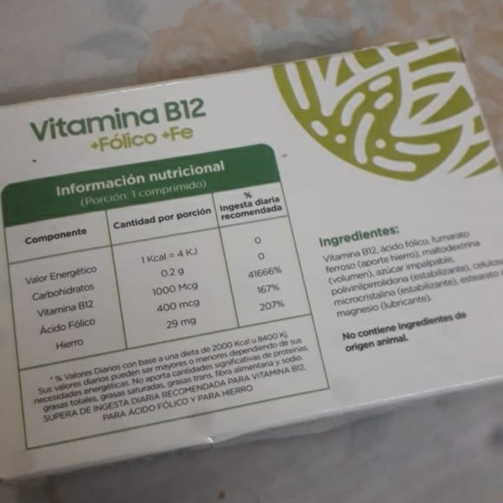 photo of Via natural Vitamina B12 shared by @budin2711 on  15 Sep 2021 - review