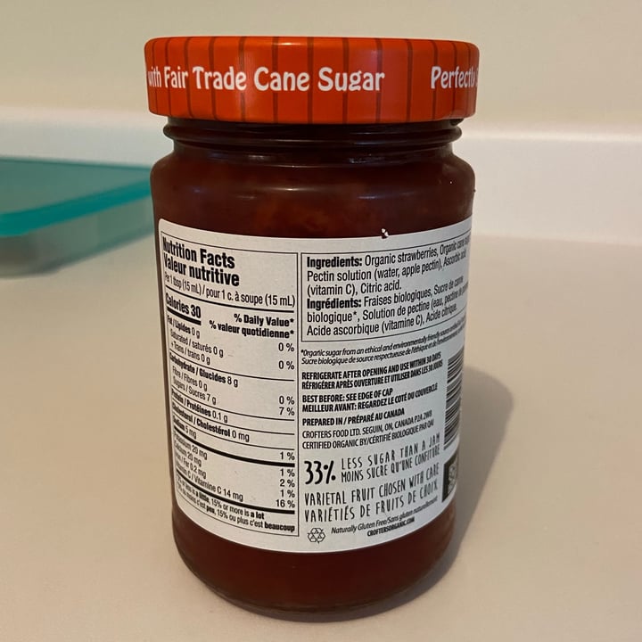review photo of Crofter’s Organic Strawberry Premium Spread shared by @misshappe on 22 Aug 2021 - review