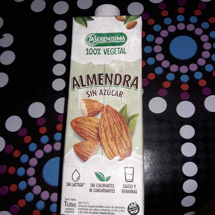 photo of La Serenísima Leche de Almendras Vegetal shared by @sararomero on  05 Jan 2021 - review