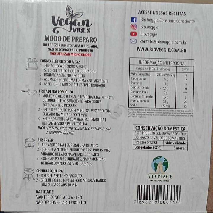 review photo of Bio veggie Hamburger De Grão De Bico E Quinoa shared by @bibis on 09 Aug 2022 - review