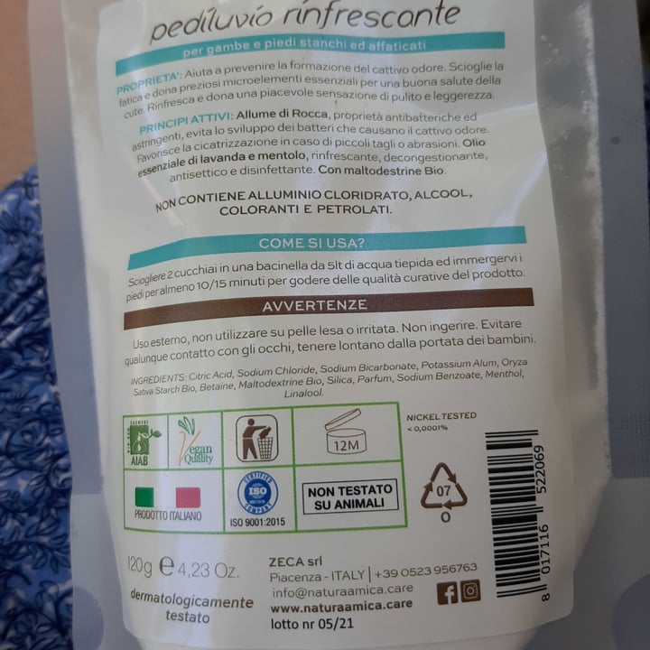 review photo of Natura amica pediluvio rinfrescante shared by @sice75 on 19 Jun 2022 - review