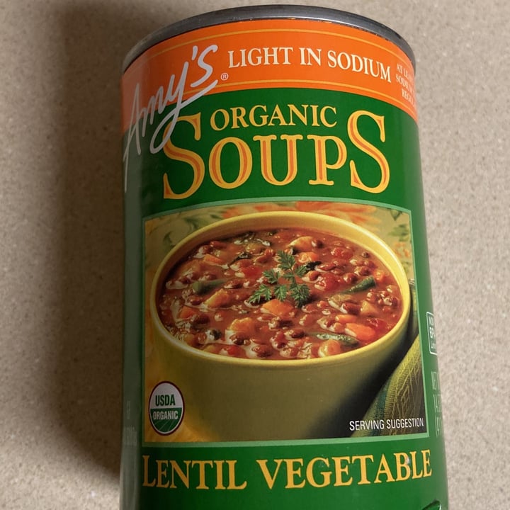 photo of Amy’s Amy's Organic Lentil Vegetable Soup shared by @jlnomeatplease on  16 May 2022 - review