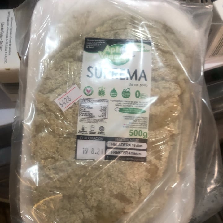 review photo of Apto Vegano Consciente milanesa shared by @melodyglik on 23 Aug 2021 - review