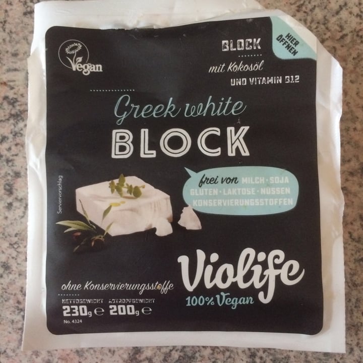 photo of Violife Greek White (Block/Panetto) shared by @lisamt on  30 Apr 2020 - review