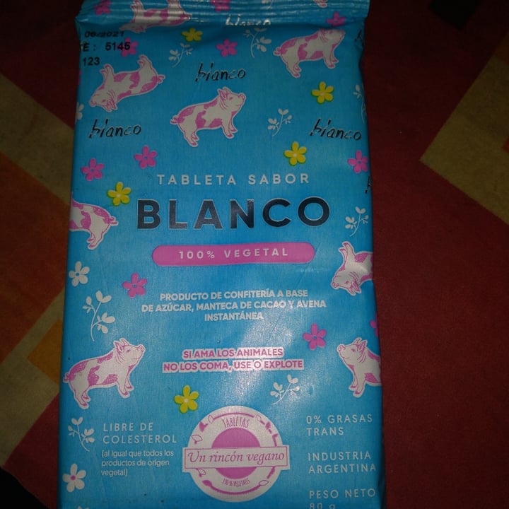 photo of Un Rincón Vegano Tableta Sabor Blanco Clasico shared by @valengr on  26 Dec 2020 - review