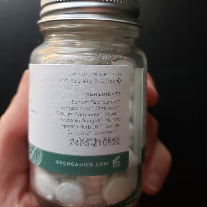 review photo of Georganics Toothpaste Tablets Spearmint shared by @samwisesamgee on 20 Dec 2021 - review