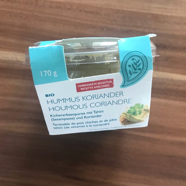 photo of Florentin Bio Hummus Koriander shared by @liviaslunch on  03 Jul 2022 - review