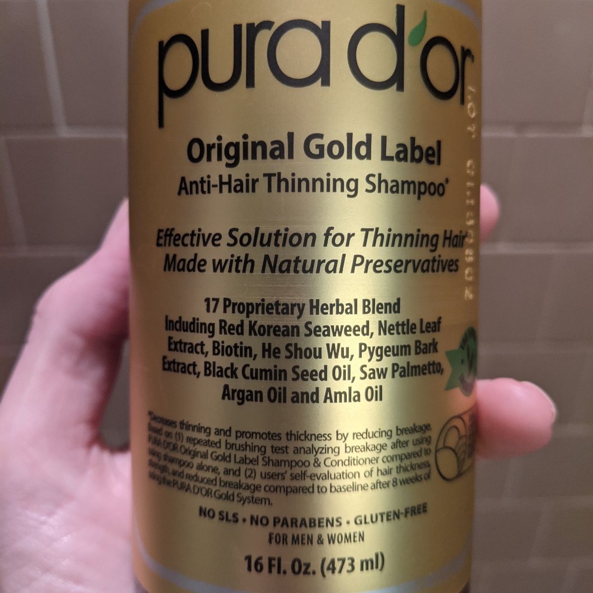 Pura d’or Original Gold Label Anti Hair Thinning Shampoo Reviews abillion