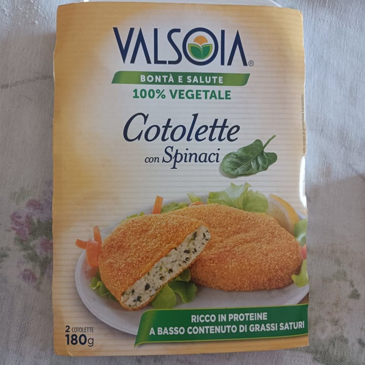 photo of Valsoia Cotolette con spinaci shared by @marialetizialicino on  22 Apr 2022 - review