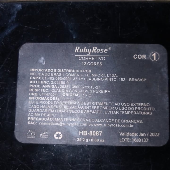photo of Paleta de corretivo Paleta De Corretivo shared by @luara on  15 Nov 2021 - review