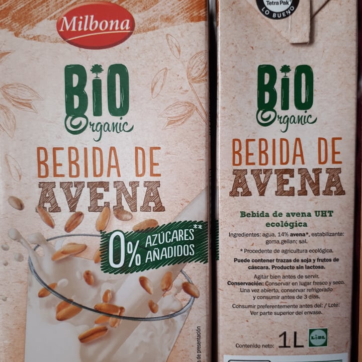 photo of Milbona Bebida de Avena sin azucar shared by @mariap94 on  10 May 2020 - review