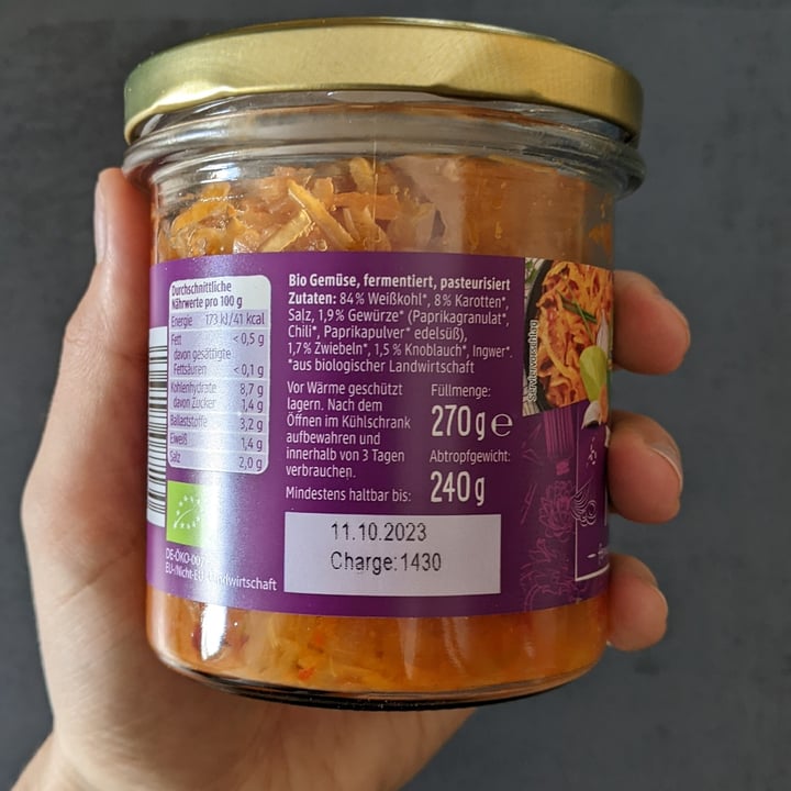 photo of dmBio kimchi shared by @velcrovi on  01 Jul 2022 - review