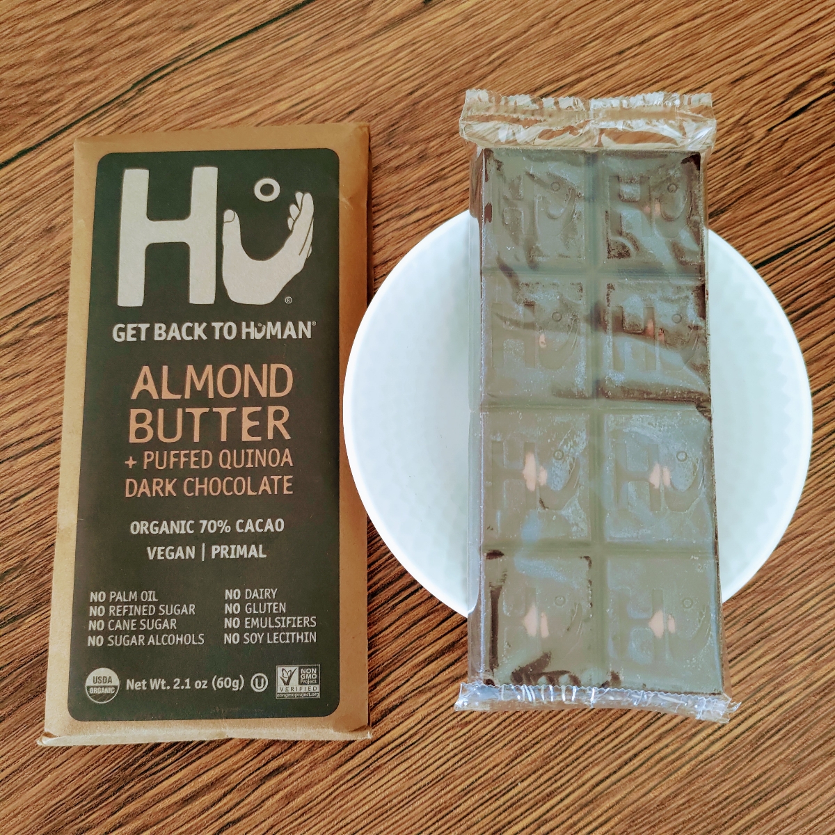 Hu Kitchen Almond Butter + Puffed Quinoa Dark Chocolate Reviews abillion