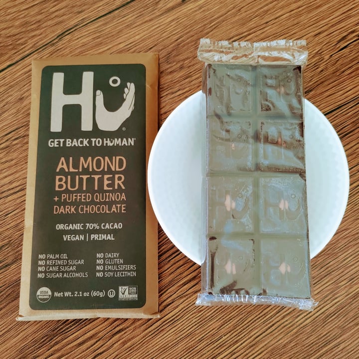 photo of Hu Kitchen Almond Butter + Puffed Quinoa Dark Chocolate shared by @stevenneoh on  06 Jan 2022 - review