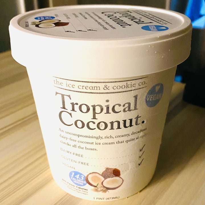 photo of The Ice Cream & Cookie Co Vegan Tropical Coconut Ice Cream shared by @lynnyap8888 on  17 Mar 2022 - review