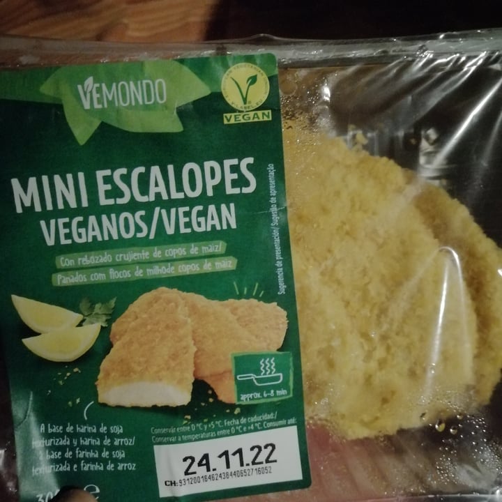 review photo of Vemondo Mini Escalopes Veganos shared by @leitugavioleta on 03 Dec 2022 - review