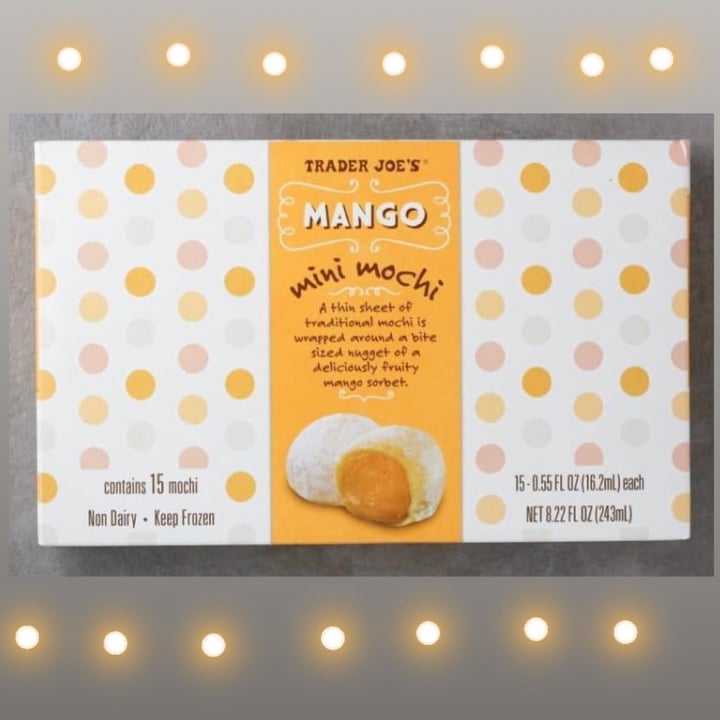 photo of Trader Joe's Mango mini mochi shared by @sophieveg on  13 Mar 2021 - review