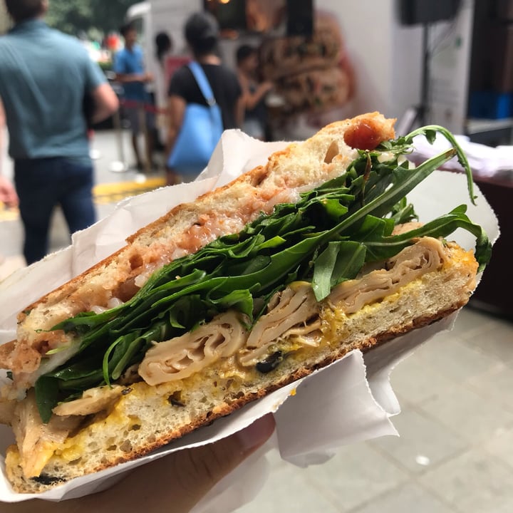 photo of Grand Hyatt Singapore Mediterranean Heura® Grilled Chicken Panini shared by @applepancakes on  15 Sep 2019 - review