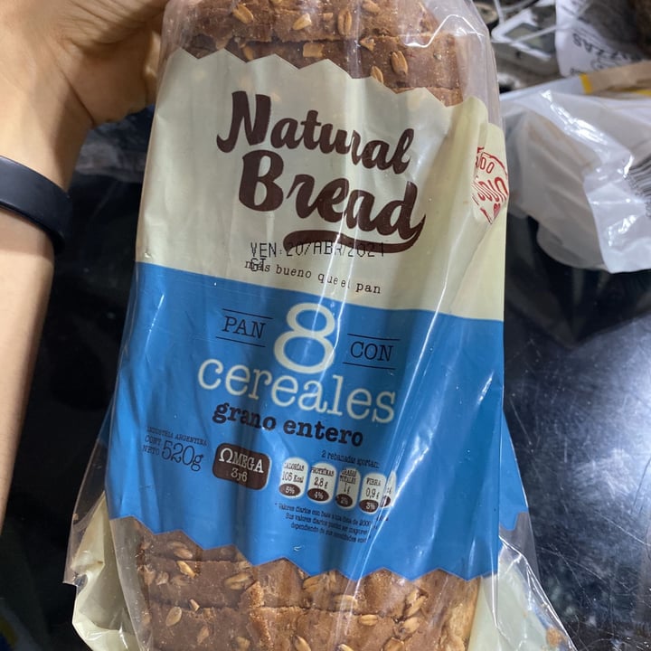 photo of Natural Bread Pan De Mesa 8 Cereales shared by @noeliadoniselli on  15 Apr 2021 - review